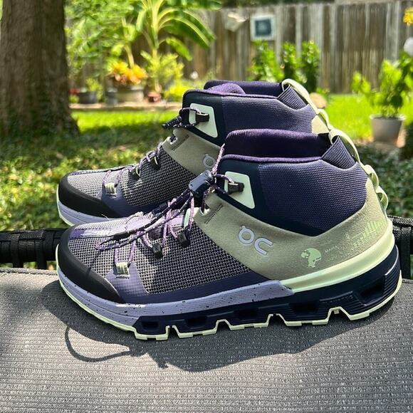ON Running Women's Cloudtrax Hiking Boots, Reseda - Bright Lavender - Picture 3 of 17